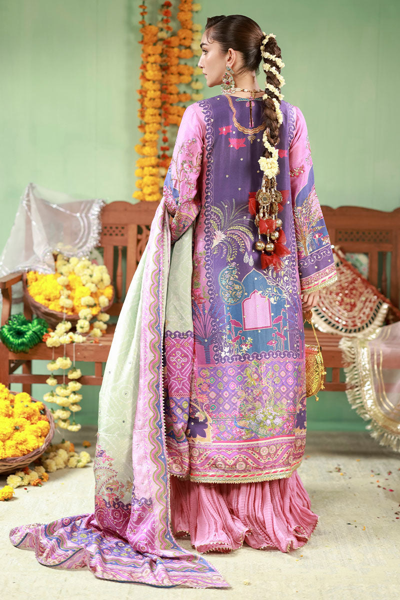 03-Piece Embroidered Swiss Lawn Suit With Jacquard Dupatta | Ready To Wear