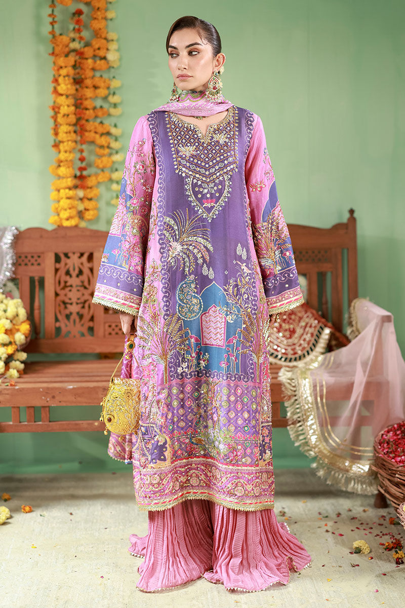 03-Piece Embroidered Swiss Lawn Suit With Jacquard Dupatta | Ready To Wear