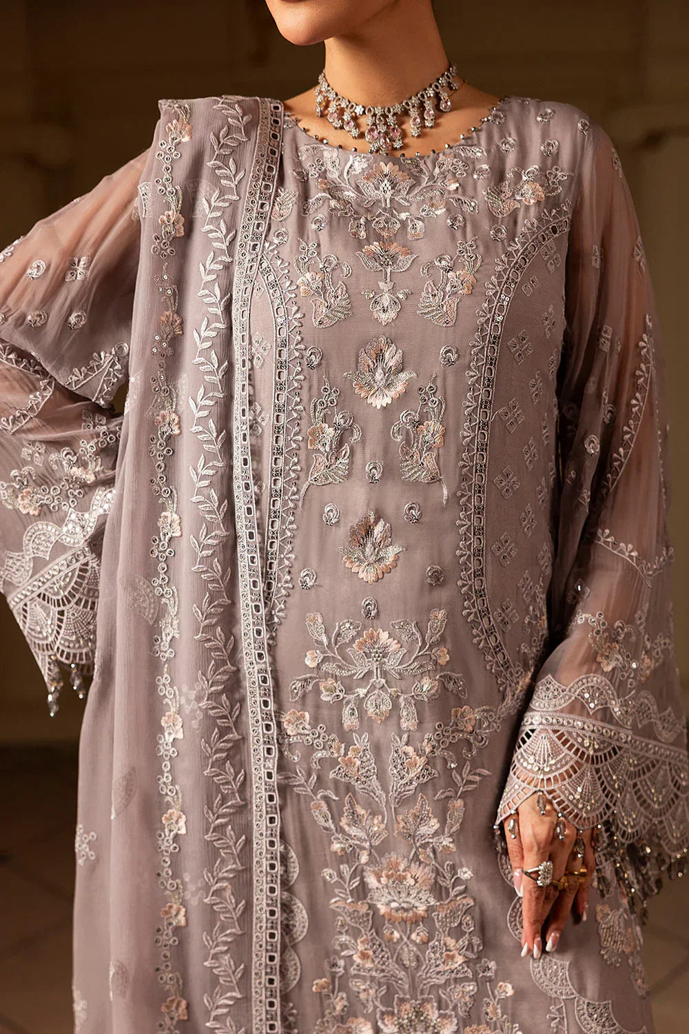 03-Piece Heavy Embroidered Chiffon Suit | Ready To Wear