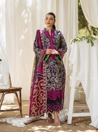 03-Piece Printed Lawn Suit With Embroidery - Ready To Wear