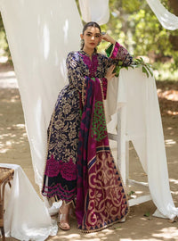 03-Piece Printed Lawn Suit With Embroidery - Ready To Wear