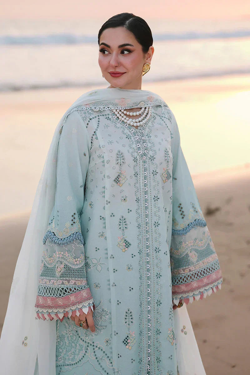 Aqua Mint - Lawn Suit With Chiffon Dupatta | Ready To Wear