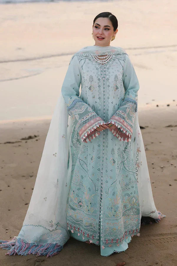 Aqua Mint - Lawn Suit With Chiffon Dupatta | Ready To Wear