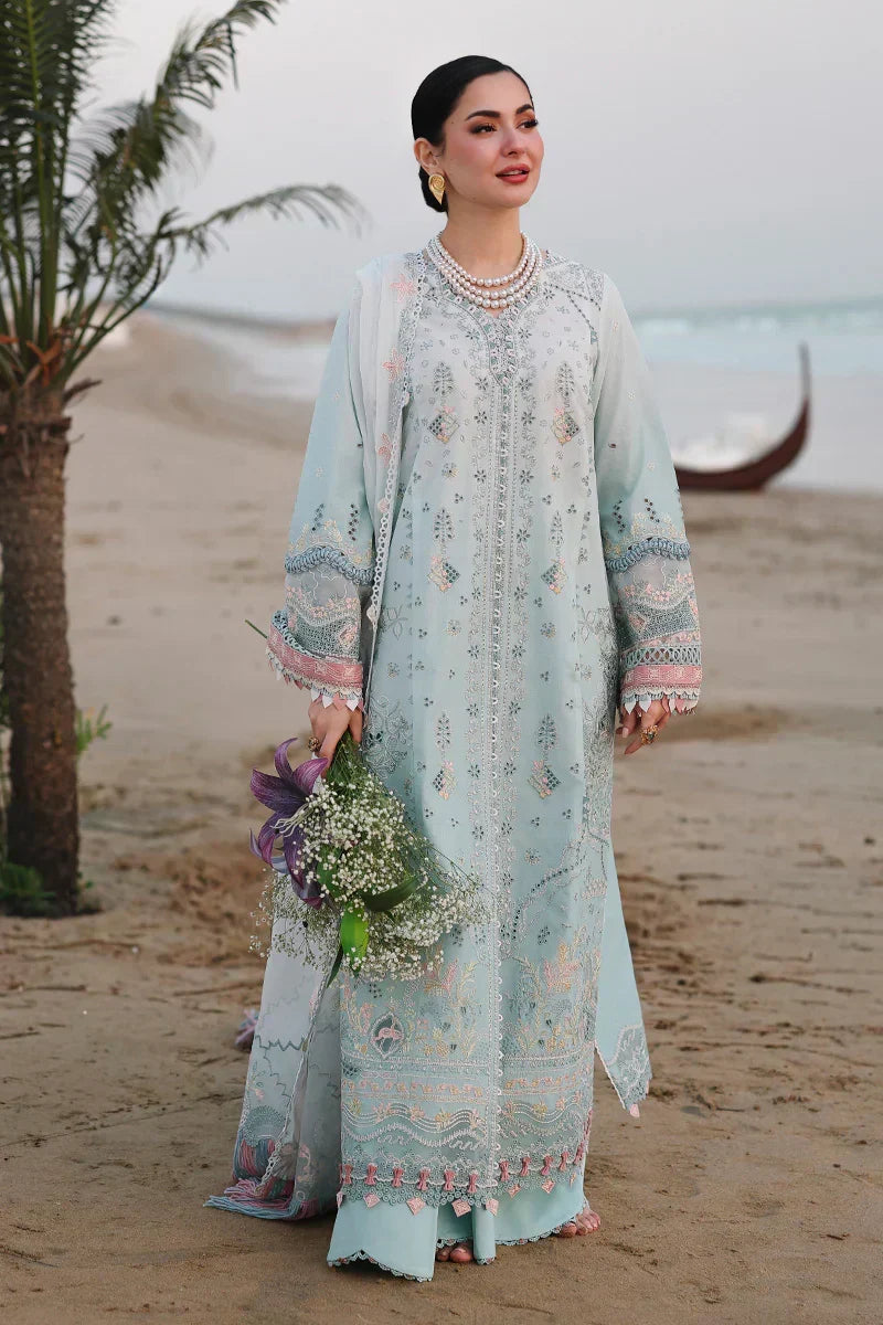 Aqua Mint - Lawn Suit With Chiffon Dupatta | Ready To Wear