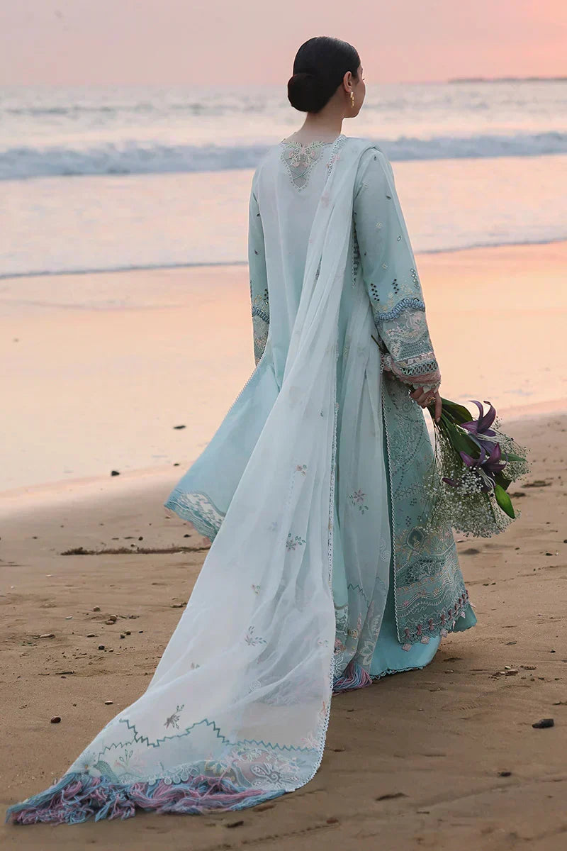Aqua Mint - Lawn Suit With Chiffon Dupatta | Ready To Wear