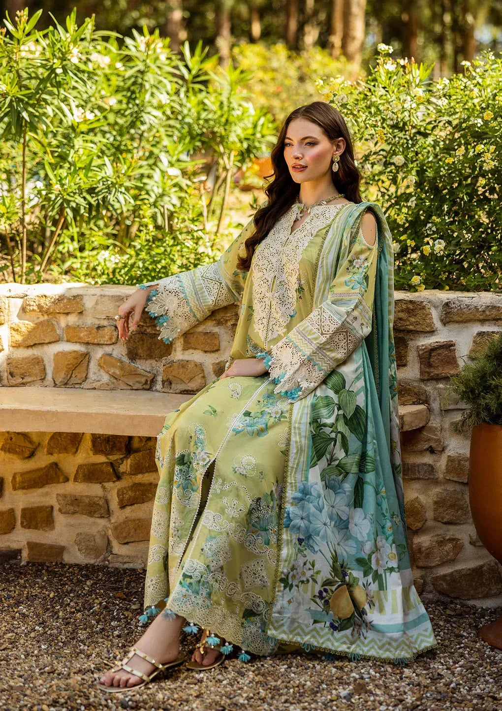 03-Piece Printed Lawn With Embroidery Suit - Ready To Wear