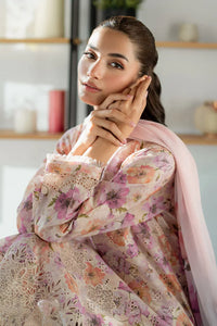 03-Piece Printed Lawn Suit With Chikankari Embroidery - Ready To Wear