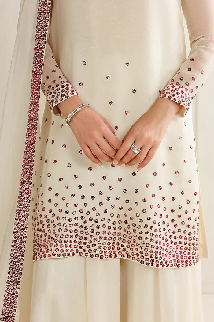 03-Piece Chiffon Suit With Embroidery | Ready To Wear