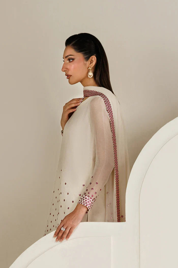 03-Piece Chiffon Suit With Embroidery | Ready To Wear