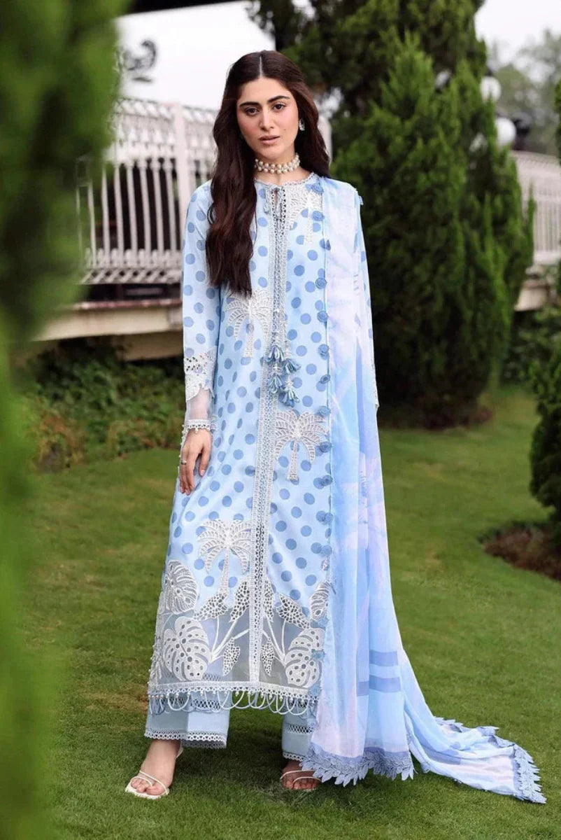 03-Piece Printed Lawn Suit With Chiffon Dupatta | Ready To Wear