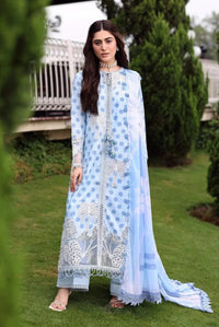 03-Piece Printed Lawn Suit With Chiffon Dupatta | Ready To Wear