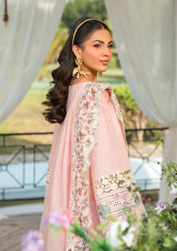 Pastel Pink Grace - Lawn Suit With Organza Dupatta | Ready To Wear
