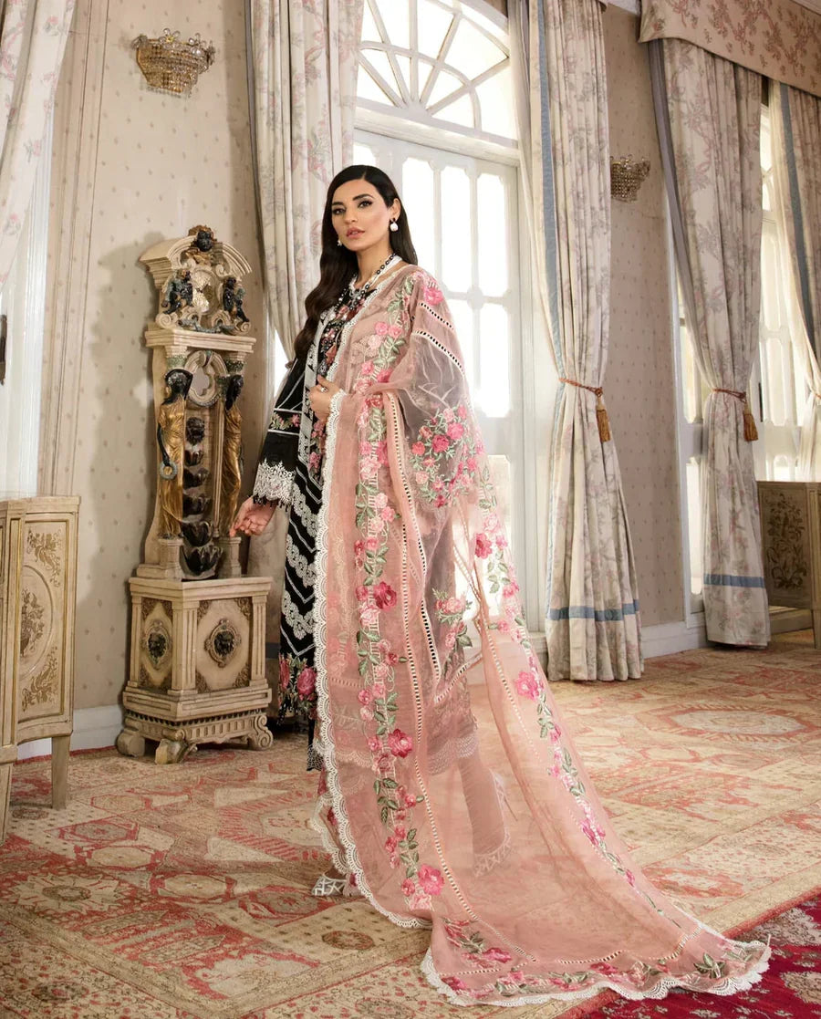 03-Piece Lawn Suit With Chikankari Embroidery - Ready To Wear
