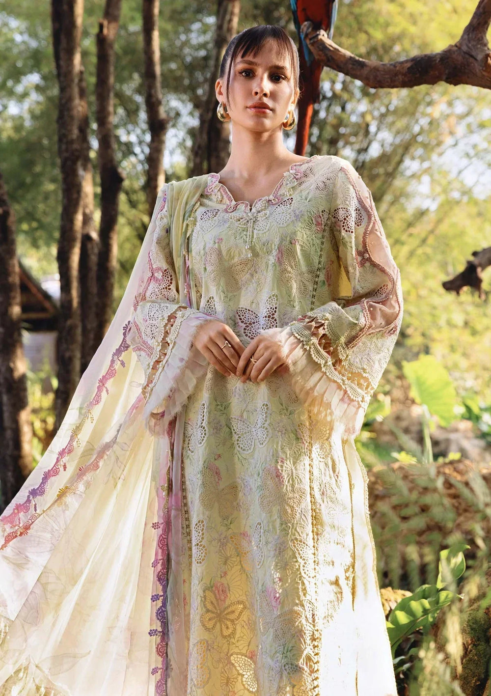 03-Piece Printed Lawn Suit - Ready To Wear