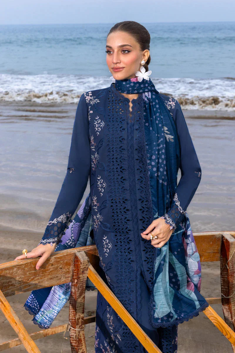 03-Piece Embroidered Chikankari Suit - Ready To Wear