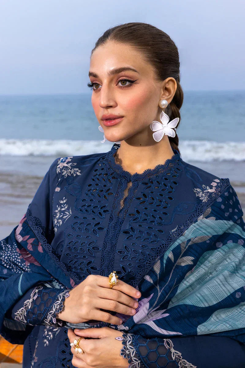 03-Piece Embroidered Chikankari Suit - Ready To Wear