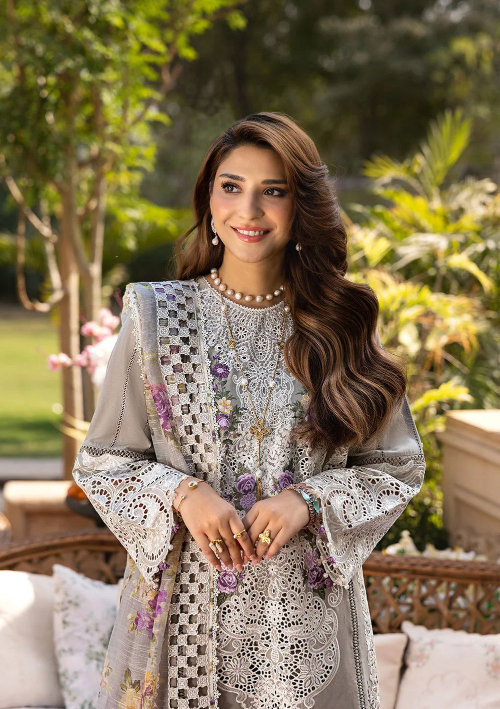 Designer Suit  Lawn 3-Piece Embroidered Suit Ready To Wear