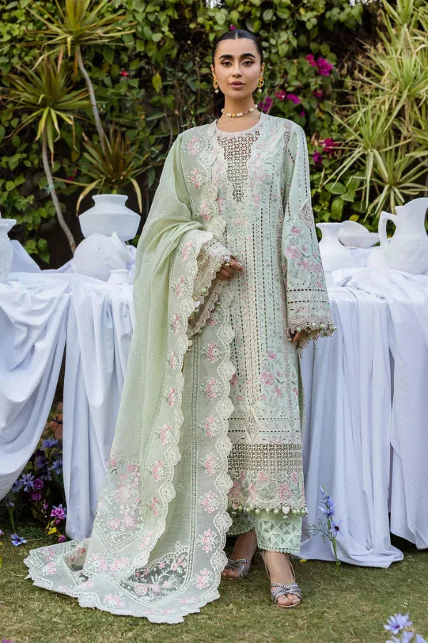 03-Piece Lawn Suit With Chikankari Embroidery - Ready To Wear