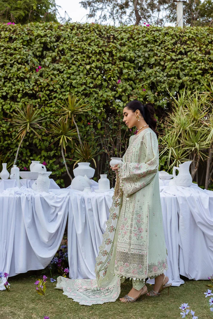 03-Piece Lawn Suit With Chikankari Embroidery - Ready To Wear