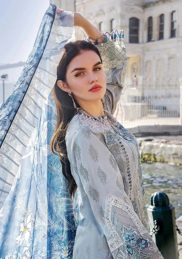 03-Piece Lawn Suit With Chikankari Work | Ready To Wear