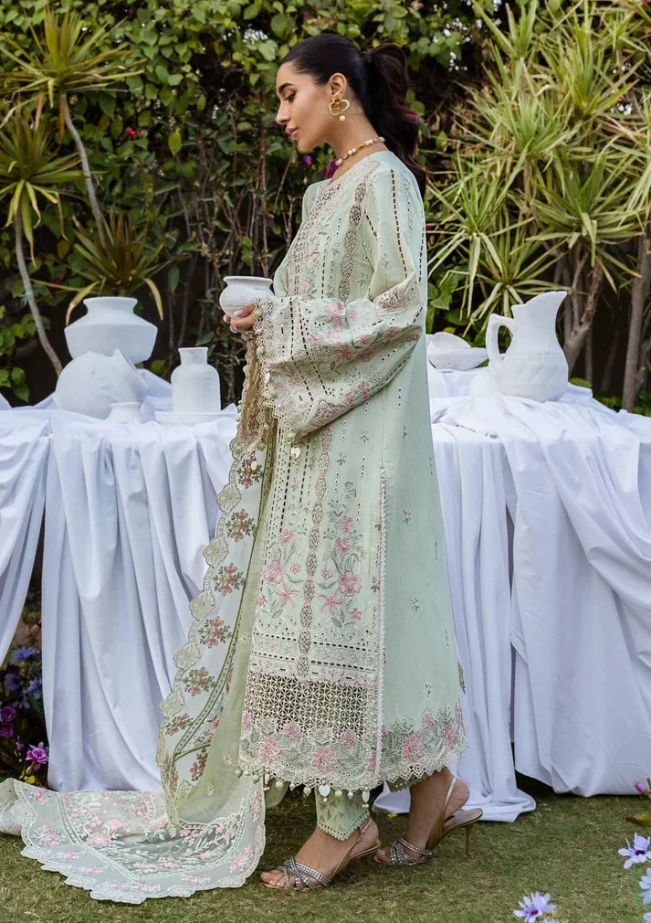 03-Piece Lawn Suit With Chikankari Embroidery - Ready To Wear
