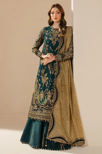 Emerald Antique - Embroidered Chiffon Suit | Ready To Wear