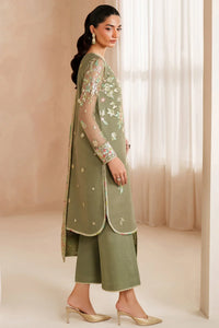 Designer Suit Olive Dazzle  3-Piece Formal Suit Ready To Wear
