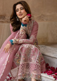 Dusky Mauve - Embroidered Lawn Suit With Net Dupatta | Ready To Wear