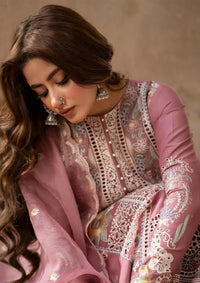 Dusky Mauve - Embroidered Lawn Suit With Net Dupatta | Ready To Wear