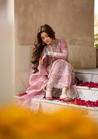 Dusky Mauve - Embroidered Lawn Suit With Net Dupatta | Ready To Wear