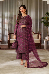 03-Piece Printed Lawn Suit With Embroidery - Ready To Wear