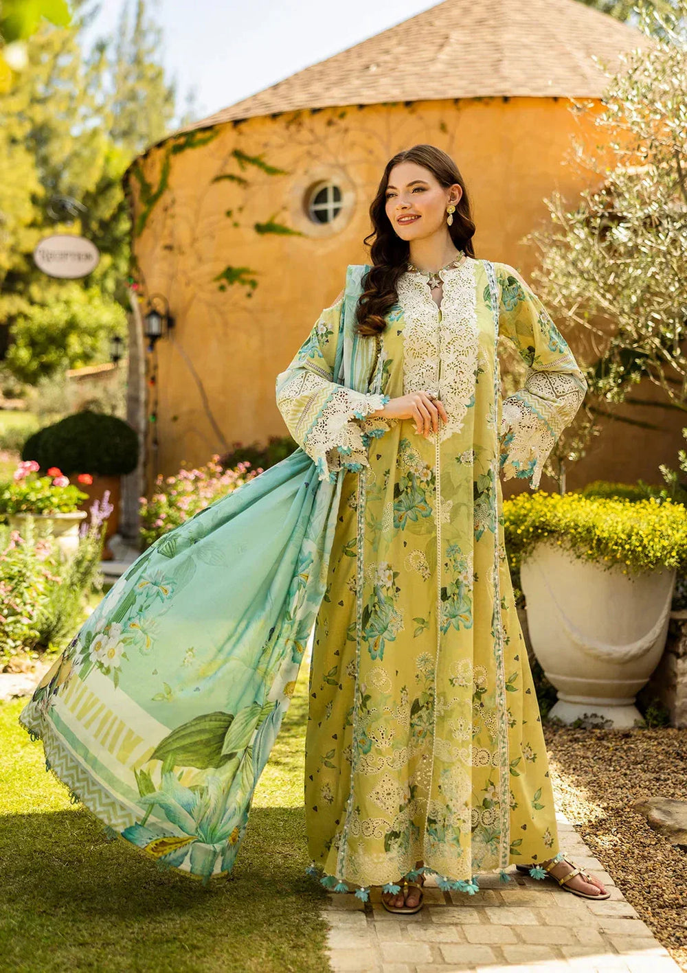 03-Piece Printed Lawn With Embroidery Suit - Ready To Wear