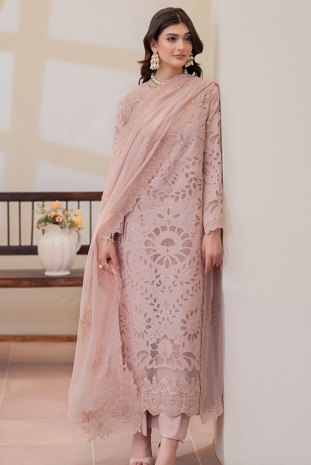 03-Piece Heavy Embroidered Lawn Suit | Ready To Wear