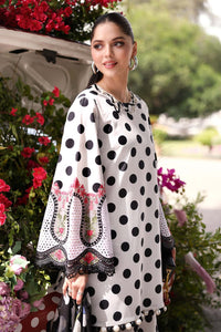 Black & White Polka - Printed Lawn Suit | Ready To Wear