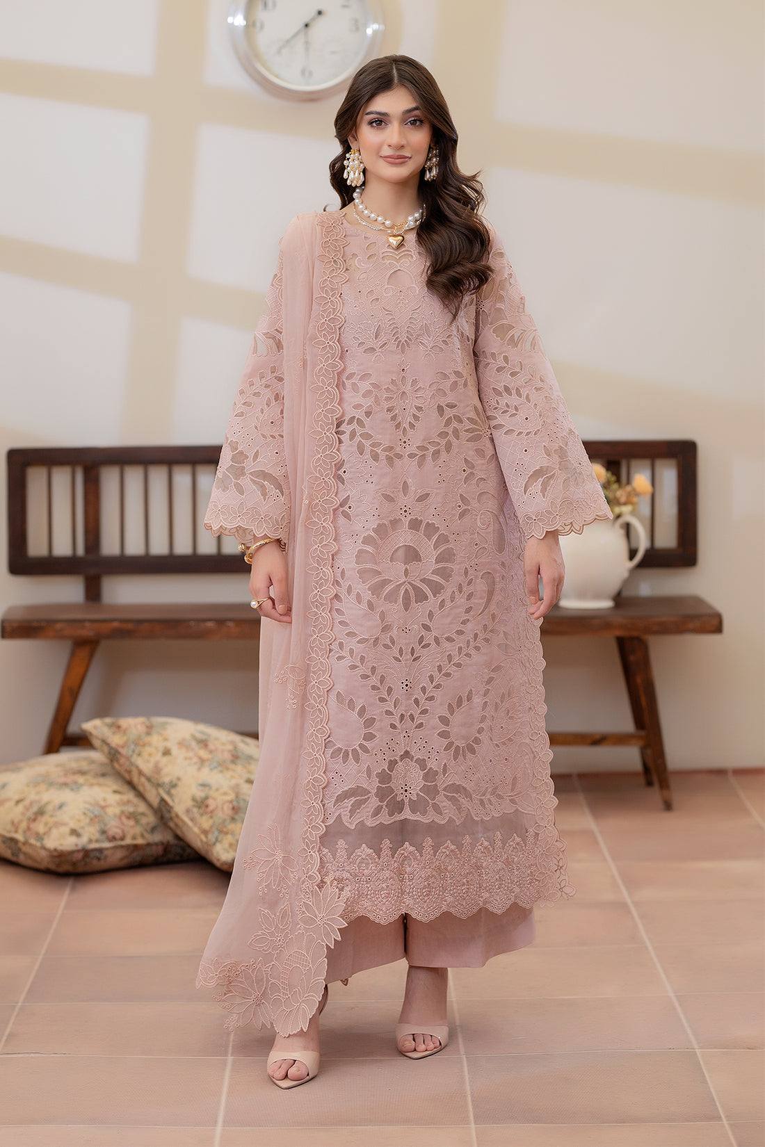 03-Piece Heavy Embroidered Lawn Suit | Ready To Wear