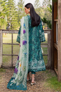 Tropical Teal 3 Piece Printed Lawn Suit | Ready To Wear