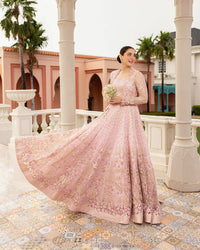 Dusty Rose Lustre - Net Embroidery Maxi | Ready To Wear