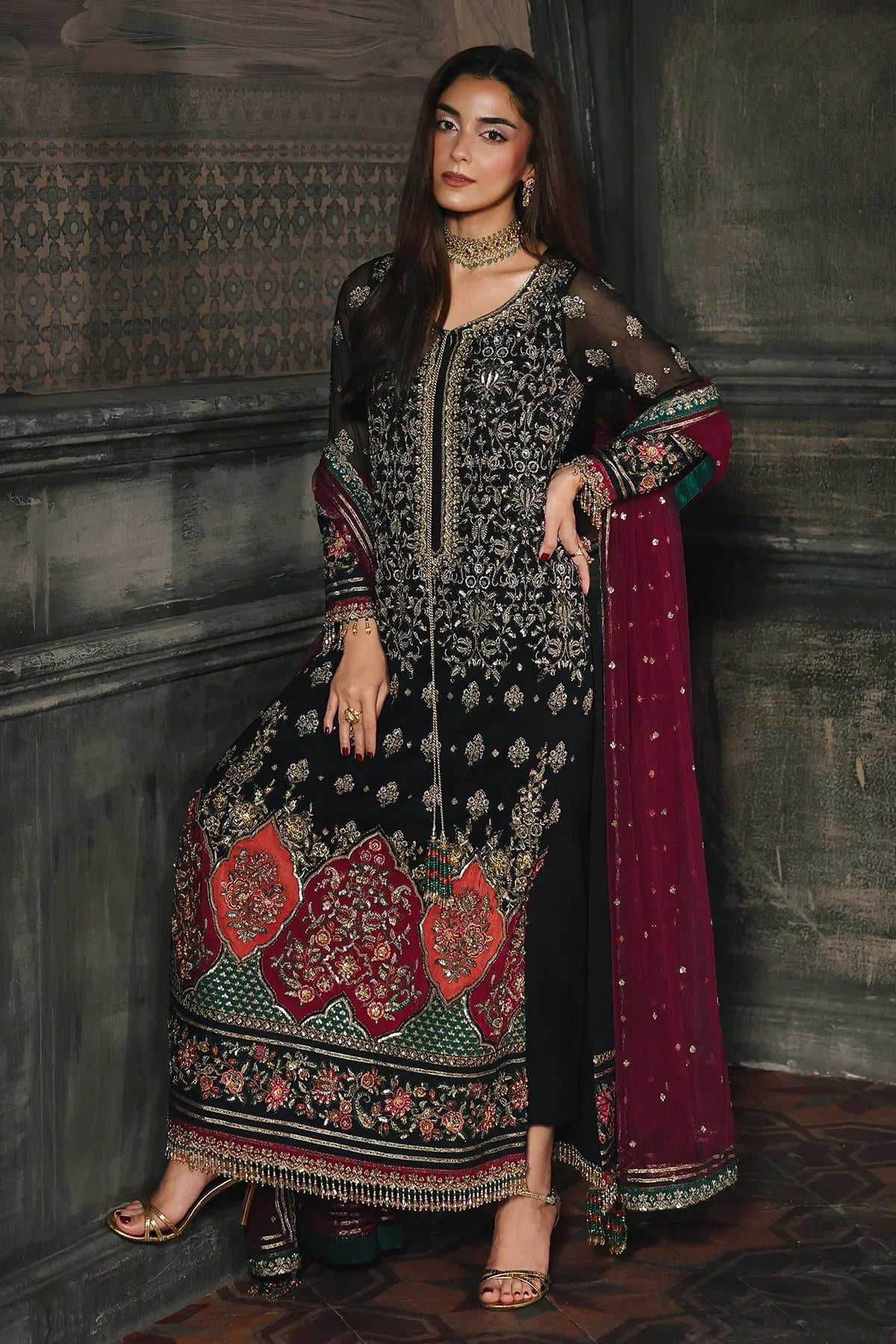 Designer Suit  4-PC  Luxury Collection Ready To Wear
