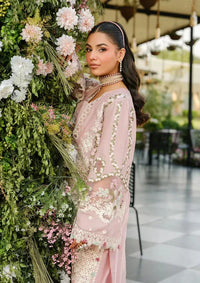 Pastel Pink Grace - Lawn Suit With Organza Dupatta | Ready To Wear