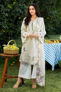 Cream Spring - Embroidered Lawn Suit | Ready To Wear