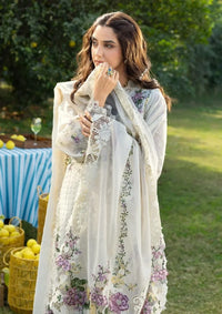 Cream Spring - Embroidered Lawn Suit | Ready To Wear