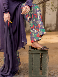ANITA - PURPLE-ISH GREY KURTA SET