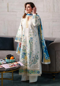 03-Pece Embroidered Lawn Suit With Silk Dupatta | Ready To Wear