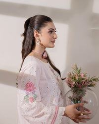 03-Piece Lawn Suit With Embroidery - Ready To Wear