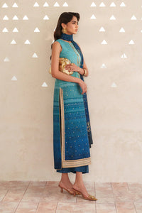 Marine Deep - 3 Piece Lawn Suit | Ready To Wear