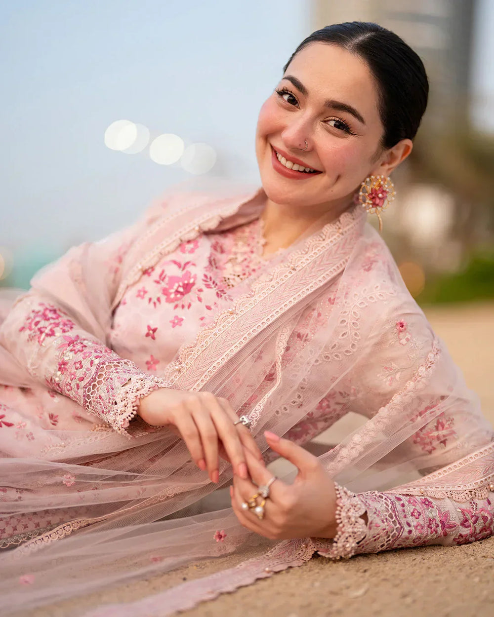 Blush Pink - Embroidered Lawn Suit | Read To Wear