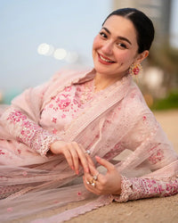 Blush Pink - Embroidered Lawn Suit | Read To Wear