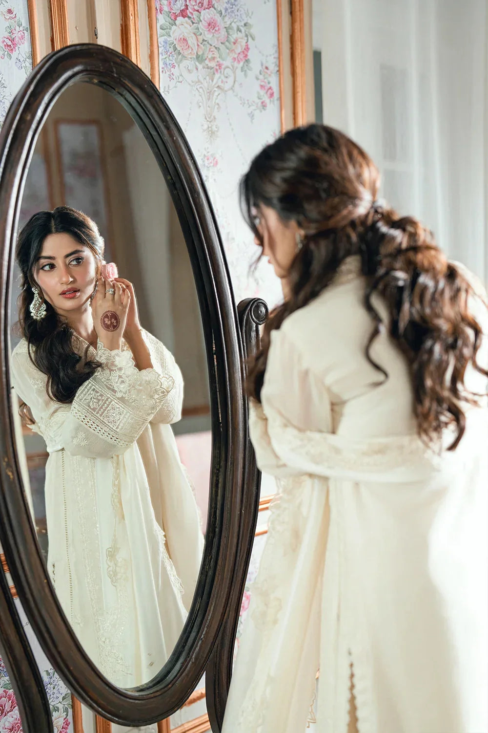 03-Piece Chiffon Suit With Embroidery | Ready To Wear