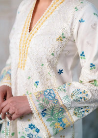 03-Pece Embroidered Lawn Suit With Silk Dupatta | Ready To Wear