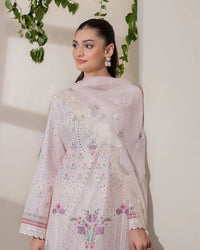 03-Piece Lawn Suit With Embroidery - Ready To Wear